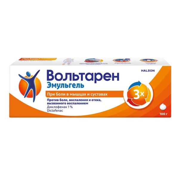 Вольтарен эмульгель 1% 100г гель д/пр.наружн. №1 туба (Haleon ch)