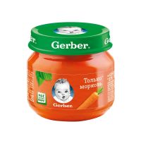 Gerber (Гербер) пюре 80г морковь (GERBER PRODUCTS COMPANY)