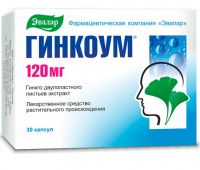 Гинкоум 120мг капс. №30 (ЭВАЛАР)
