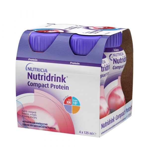 Нутридринк компакт протеин 125мл смесь для энтерального питания №4 упаковка охлаждающ. фруктово-ягодный вкус (Nutricia b.v.)