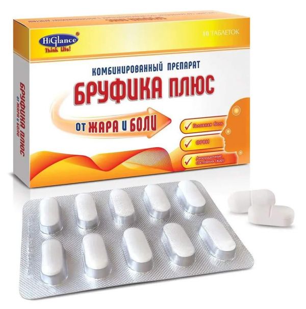 Бруфика плюс 400мг+325мг таб. №10 (Higlance laboratories pvt. ltd)