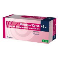 Мирзатен ку-таб 45мг таб.дисп.в полости рта №30 (КРКА)
