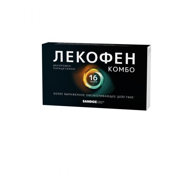 Лекофен комбо 200мг+500мг таб.п/об.пл. №16 (Rontis hellas medical and pharmaceutical products)