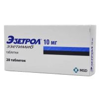 Эзетрол 10мг таб. №28 (ОРГАНОН)
