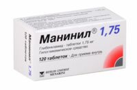 Манинил 1.75мг таб. №120 (БЕРЛИН-ХЕМИ)