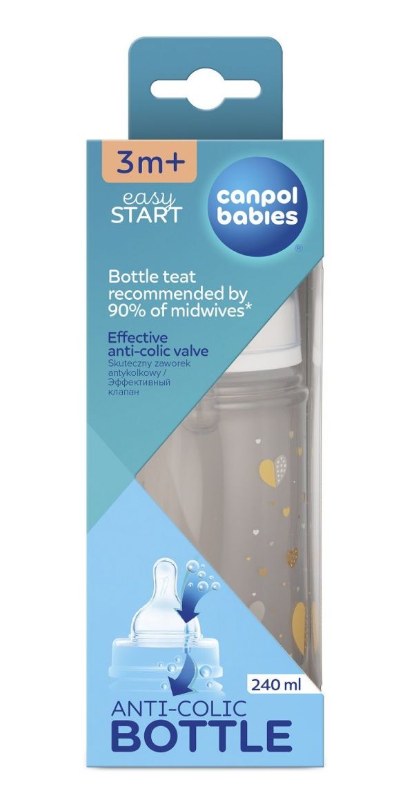 Canpol (Канпол) бутылочка для кормления easystart 240мл антиколик. с 3 мес. 35/217 (Canpol sp. z o.o.)