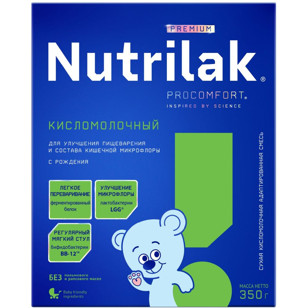 Nutrilak (Нутрилак) молочная смесь премиум 350г кисломолочная с рождения по  цене от 561.47 руб в Уфе, купить Nutrilak (Нутрилак) молочная смесь премиум  350г кисломолочная с рождения (Инфаприм ао) в аптеке Фармленд, инструкция