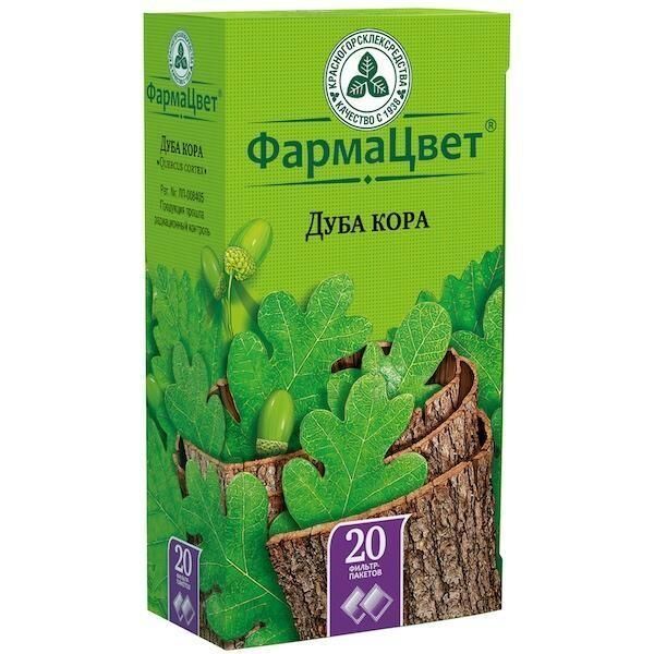 Дуба кора 1.5г пор. №20 ф/п. (Красногорсклексредства оао)