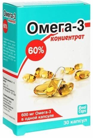 Омега-3 концентрат 60% 1000мг капс. №30 (Реалкапс ао)