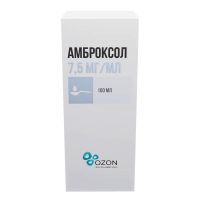 Амброксол 7,5мг/мл 100мл р-р д/пр.внутр.,инг. №1 фл. (АТОЛЛ)