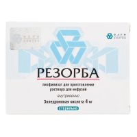 Резорба 4мг лиоф.д/р-ра д/инф. №1 фл.  +раств.амп (ФАРМ-СИНТЕЗ)