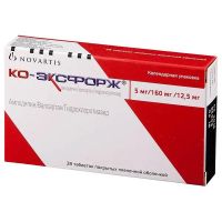 Ко-эксфорж 5мг+160мг+12,5мг таб.п/об.пл. №28 (НОВАРТИС)