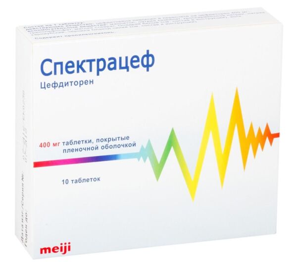 Спектрацеф 400мг таб.п/об.пл. №10 (Meiji pharma spain s.a./ортат ао)