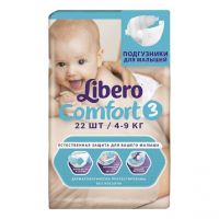 Libero (Либеро) подгузники комфорт №22 4-9кг миди (SCA HYGIENE PRODUCTS AB/ ЭССИЭЙ ХАЙДЖИН ПРОДАКТС РАША ООО)