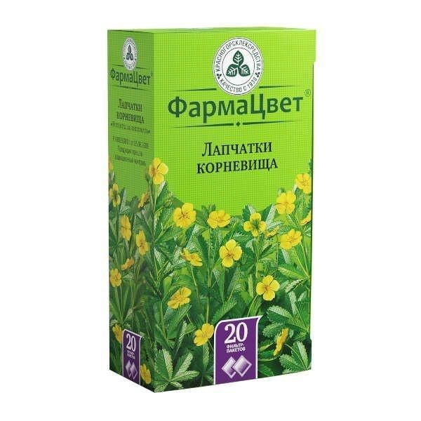 Лапчатки корневища 2.5г пор. №20 ф/п. (Красногорсклексредства оао)