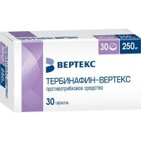 Тербинафин 250мг таблетки №30 (ВЕРТЕКС АО_3)