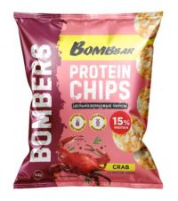 Бомббар чипсы ц/зерн.протеиновые 50г вкус краб (БОМББАР)
