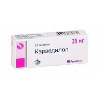 Карведилол 25мг таб. №30 (РЕПЛЕКФАРМ)