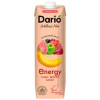 Dario Wellness (Дарио велнес) энерджи 1л гуава яблоко банан б/сахара (САНФРУТ ООО)