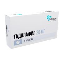 Тадалафил 20мг таб.п/об.пл. №1 (РИФ ООО)