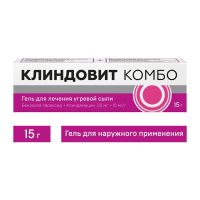 Клиндовит комбо 50мг+10мг/г 15г гель д/пр.наружн. туба (АКРИХИН)