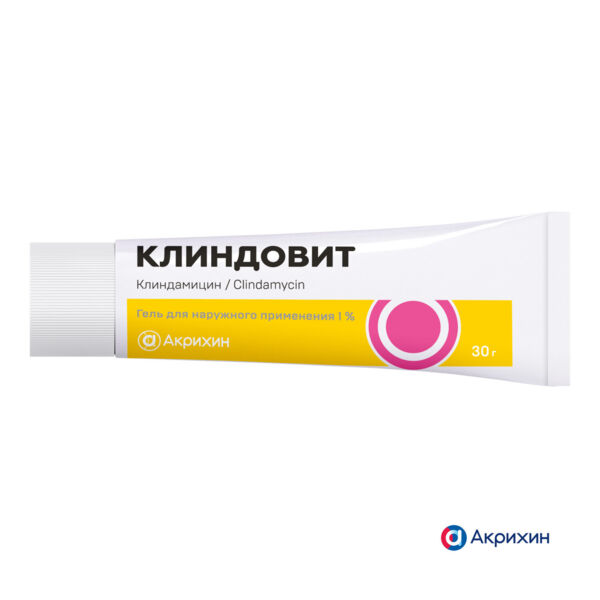 Клиндовит 1% 30г гель д/пр.наружн. №1 туба (Акрихин хфк оао_3)