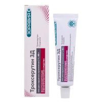 Троксерутин 2% 40г гель д/пр.наружн. №1 туба (ЗЕЛЕНАЯ ДУБРАВА АО)