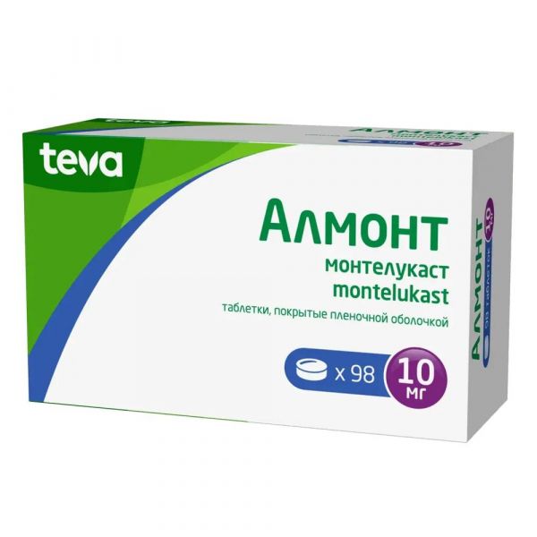 Алмонт 10мг таб.п/об.пл. №98 (Teva operations poland sp z.o.o.)