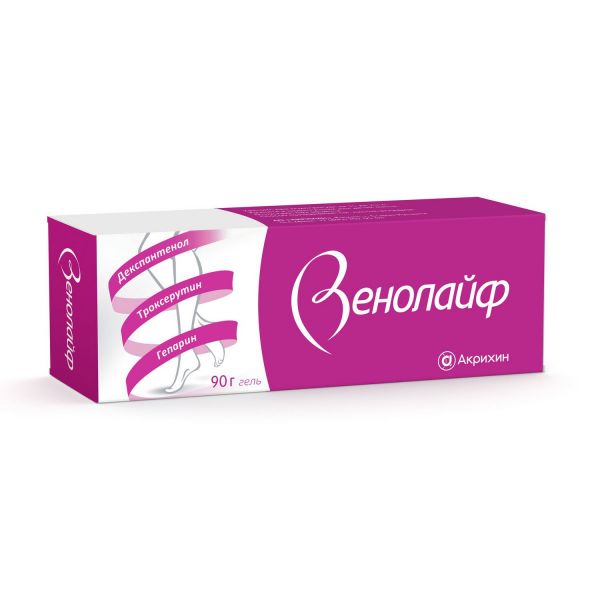 Венолайф 90г гель д/пр.наружн. №1 туба (Акрихин хфк оао_3)
