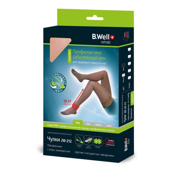 B.Well (Б.велл) чулки ажур.верх i кл. jw-212 р.5 natural (B.well limited uk)