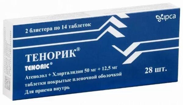 Тенорик 50мг+12,5мг таб.п/об.пл. №28 (Ipca laboratories ltd._2)