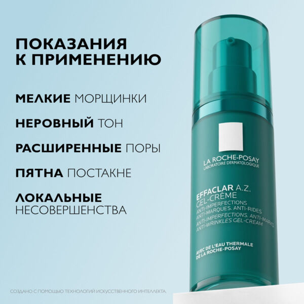 La Roche-Posay (Ля рош-позе) эфаклар a.z.гель-крем с азелаин.к.10% 40мл (La roche-posay laboratoire pharmaceutic)