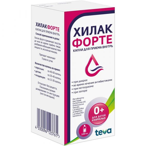 Хилак форте 100мл капли д/пр.внутр. №1 фл.-кап. (Merckle gmbh_2)