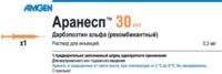 Аранесп 30мкг 0.3мл р-р д/ин. №1 шприц (АМДЖЕН)