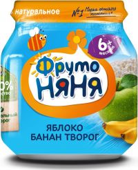 Фрутоняня пюре 110г яблоко банан (ПРОГРЕСС ОАО)