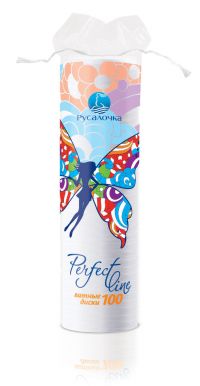 Русалочка ватные диски №100 perfect line (РУСАЛОЧКА ГК)