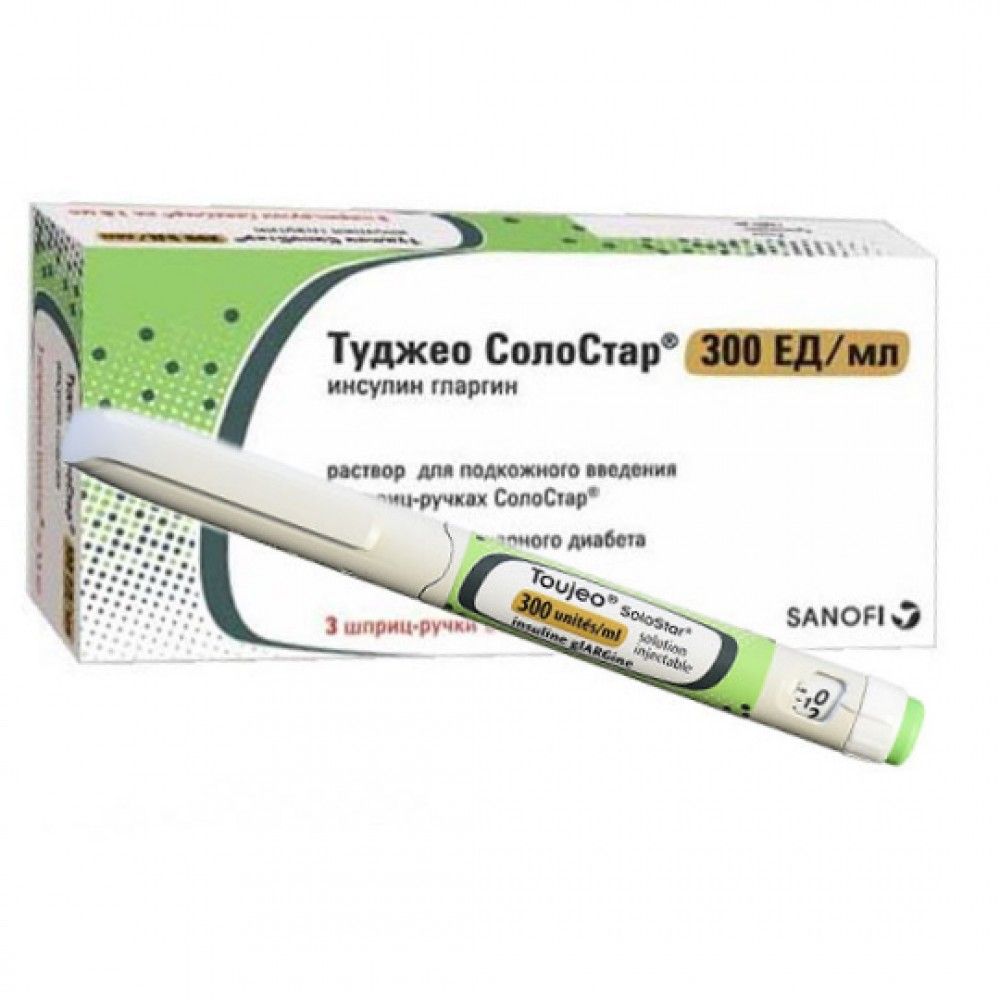 Туджео солостар 300ед/мл 1,5мл р-р д/ин.п/к. №3 картридж в шприц-ручке  (Sanofi-aventis deutschland gmbh/ санофи-авентис восток зао) - цены в  Екатеринбурге, купить Туджео солостар 300ед/мл 1,5мл р-р д/ин.п/к. №3  картридж в шприц-ручке в