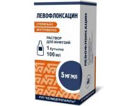 Левофлоксацин 5мг/мл 100мл р-р д/инф. №1 фл. (ОМЕЛА)