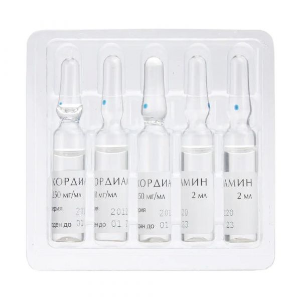 Кордиамин 250мг/мл 2мл р-р д/ин. №10 амп. (Дальхимфарм оао)