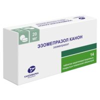 Эзомепразол 20мг таб.п/об.киш/раств. №14 (КАНОНФАРМА)