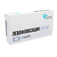Левофлоксацин 250мг таб.п/об. №5 (АТОЛЛ)