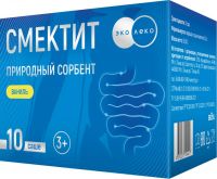Эколеко смектит 5г пор.д/сусп.д/пр.внутр. №10 саше  ваниль (ФАРМФАБРИКА ООО)