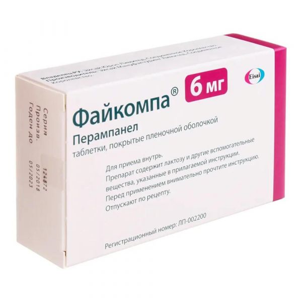 Файкомпа 6мг таб.п/об. №28 (Eisai manufacturing ltd)