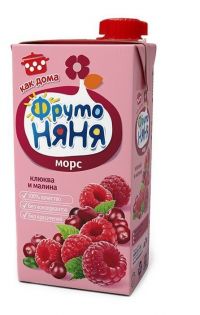 Фрутоняня морс 500мл клюква малина (ПРОГРЕСС ОАО)