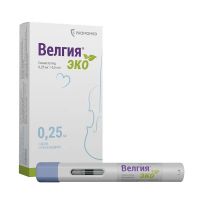 Велгия эко 0,25мг 0,5мл р-р д/ин.п/к. №4 шприцы в автоинжекторах (ПРОМОМЕД)