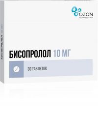 Бисопролол 10мг таб.п/об. №30 (АТОЛЛ)