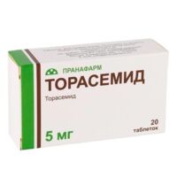 Торасемид 5мг таб. №20 (ПРАНАФАРМ)