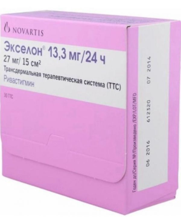 Экселон 13,3мг/сут т/дерм.тс №30 пак. (Lohmann therapie-systems ag/ novartis pharma stein ag)