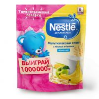 Nestle (Нестле) каша молочная 220г мультизлак банан яблоко (НЕСТЛЕ РОССИЯ ООО)