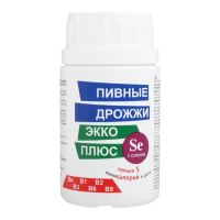 Дрожжи пивные с селеном таб. №100 (ЭККО ПЛЮС ООО)